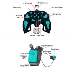 SYOZAC car lights and music enhance nighttime action and mood.