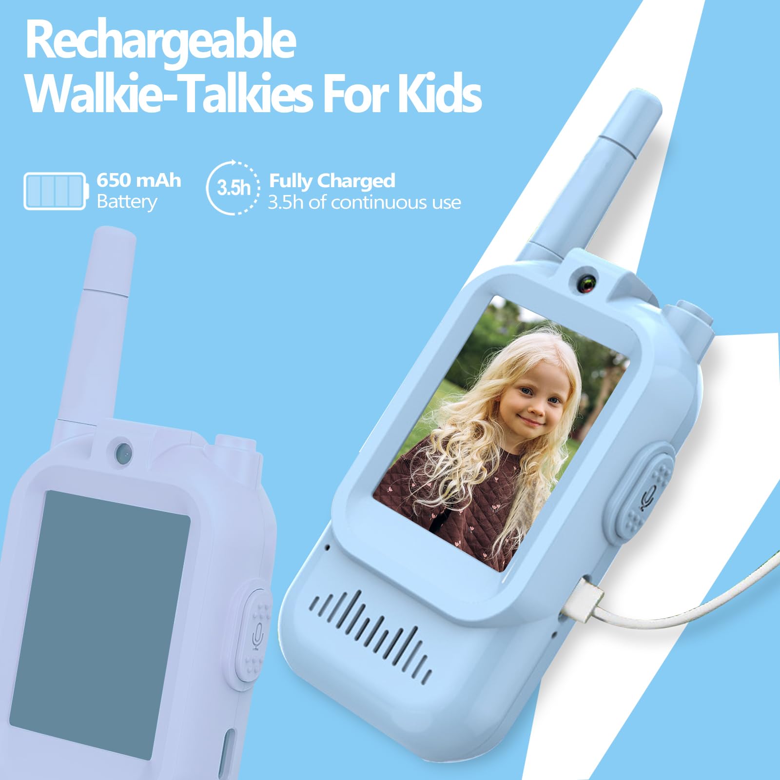 Syutinn long-range walkie-talkies enable group games across yards.