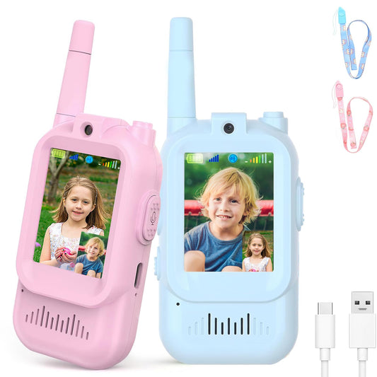 Syutinn Video Walkie Talkies with a 2-inch screen for kid-friendly video calls.