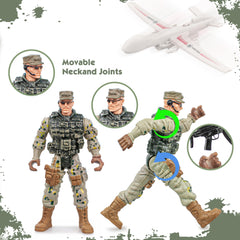 SYUUKH US Army men with 14-piece weapons for versatile battles