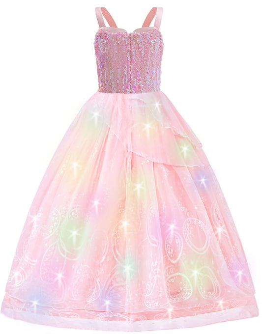 SZ-TONDA Pink Witch Dress with LED strip included for easy glow