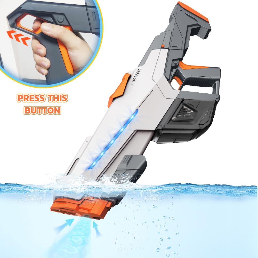 SZBZ water gun with large 610cc+320cc tank for extended play
