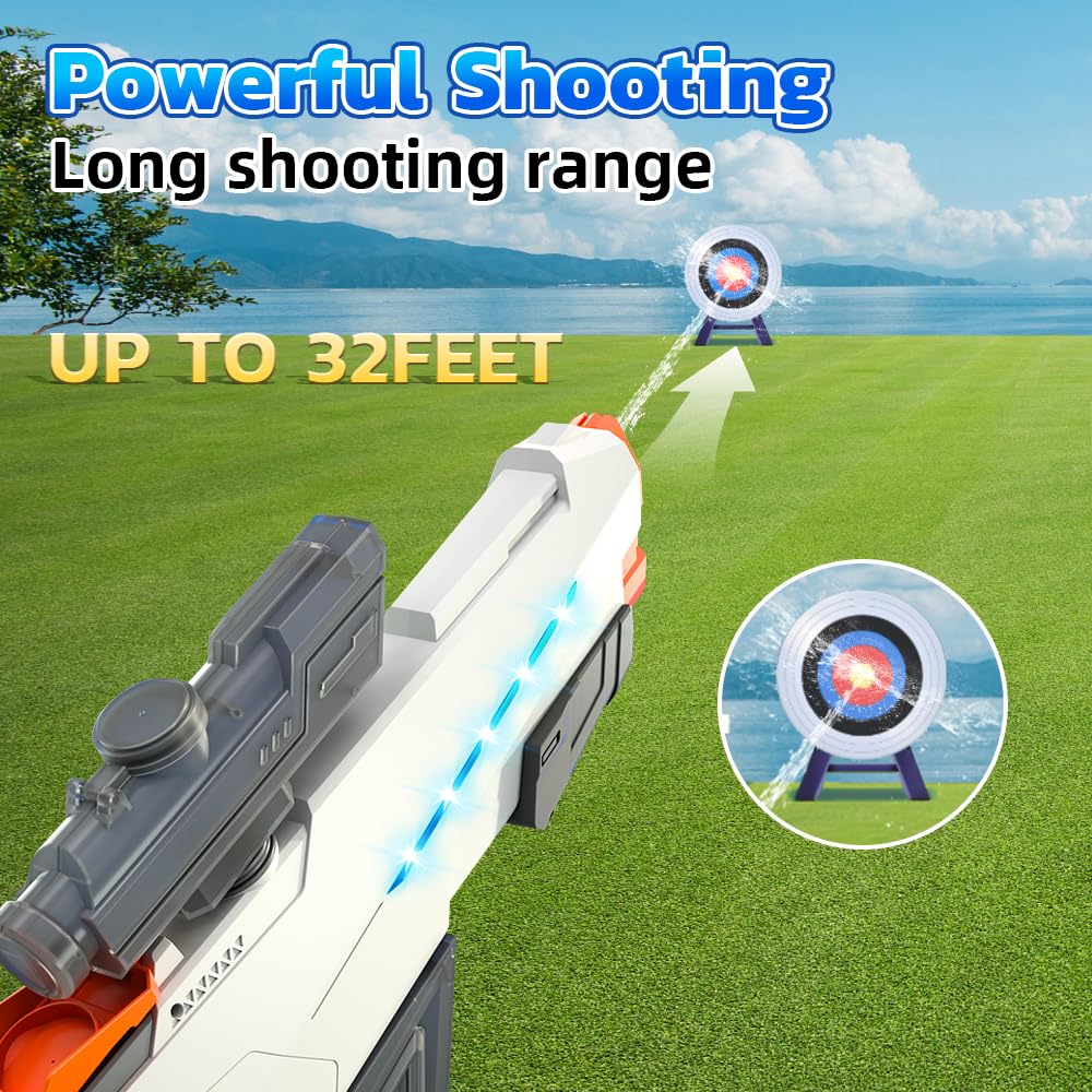 SZBZ water gun demonstrates long-range spray up to 32 feet