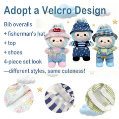 SZC&MFZ 17cm doll outfit shoes complete the ready-to-wear set