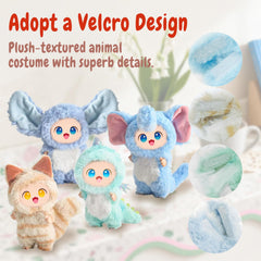 SZC&MFZ animal-style dress on 17cm Labu doll for cute display