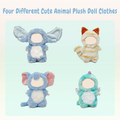 SZC&MFZ four-piece clothes set for Labu dolls ready for display