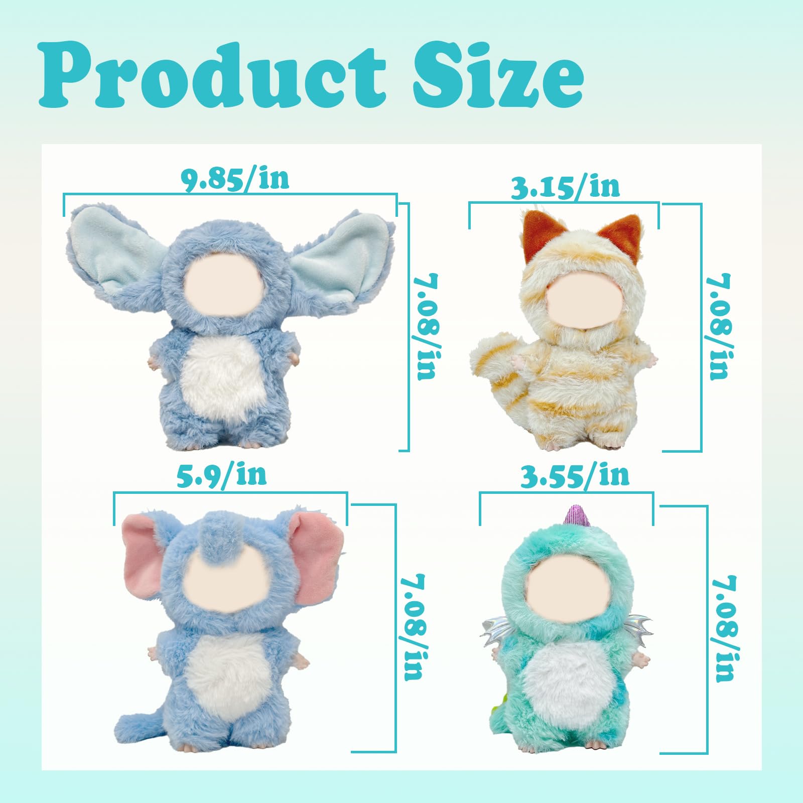 SZC&MFZ easy-on easy-off design demonstrated on 17cm doll