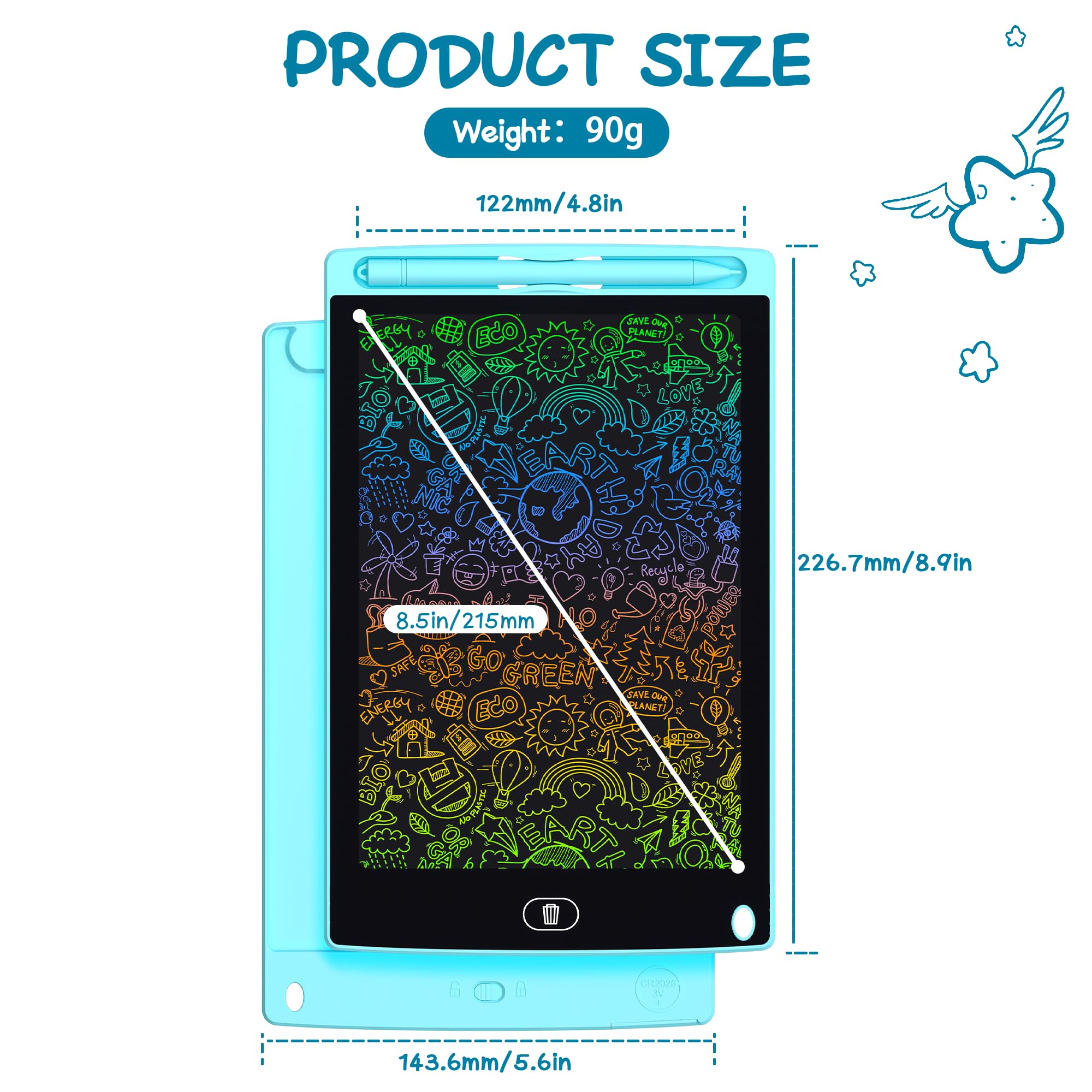 Szhsk 30-pack LCD writing tablets in green support early learning joys.