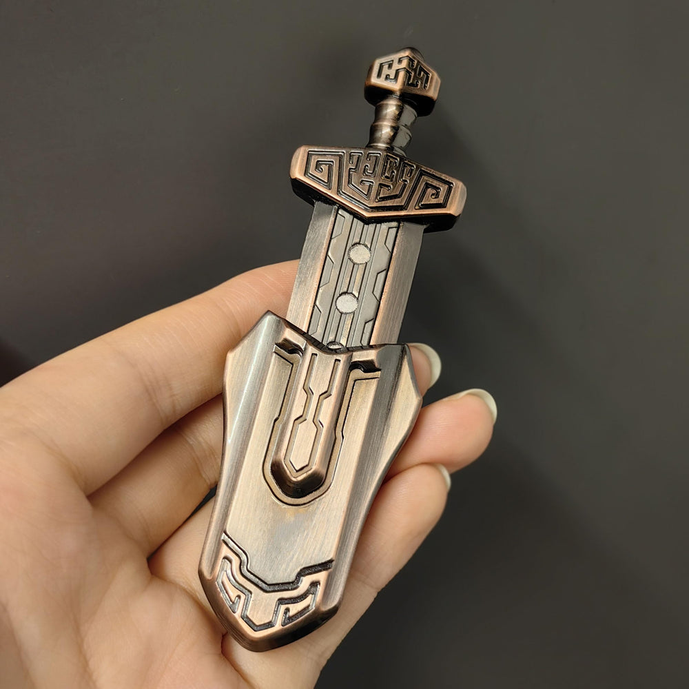 T-Conceal Bronze EDC sword decompression toy ergonomic 85mm length for handheld control