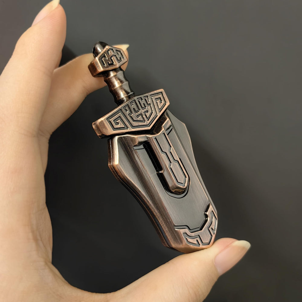 T-Conceal Bronze EDC sword decompression toy machined finish for tactile satisfaction