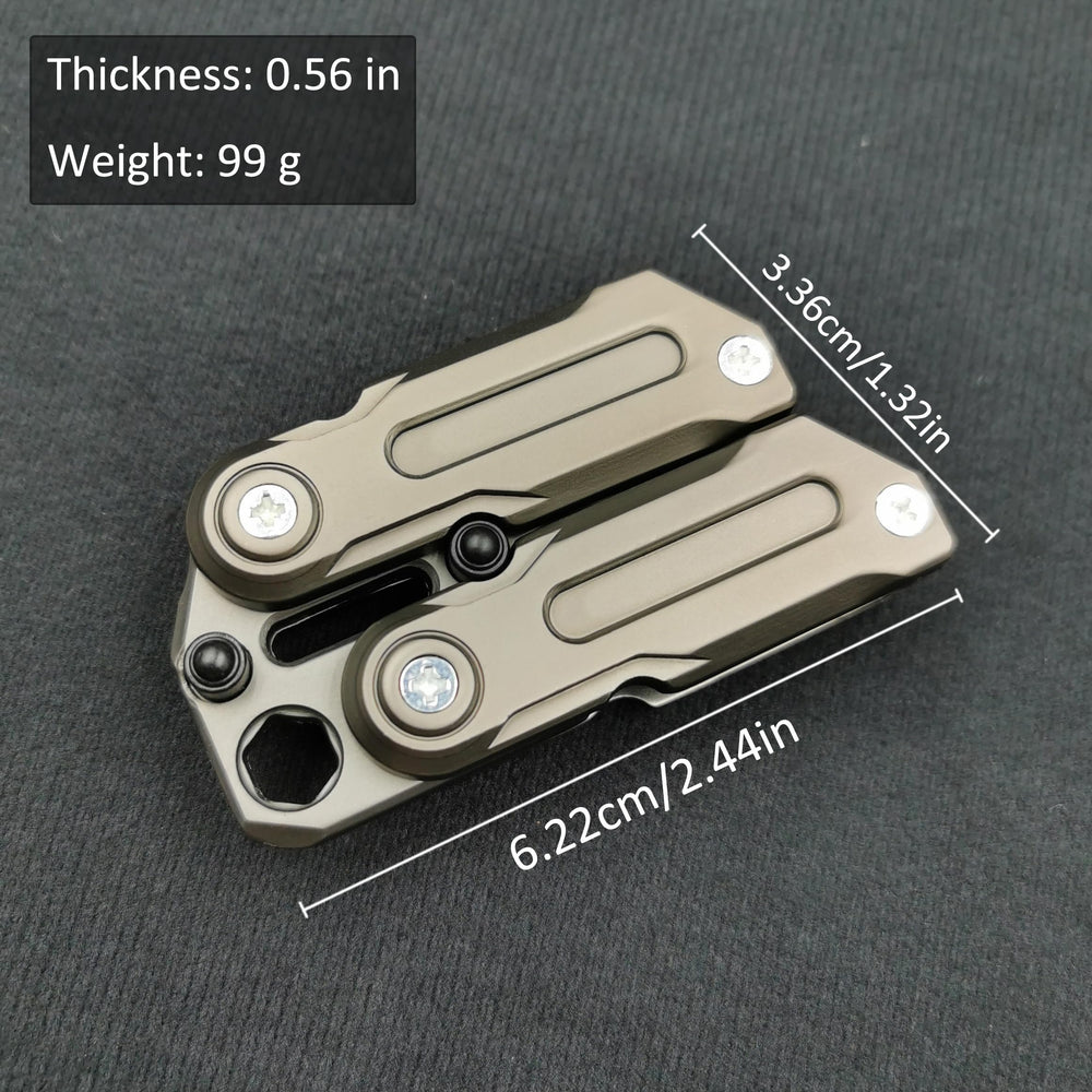 T-Conceal EDC fidget slider crowbar design for multi-use tactile interaction