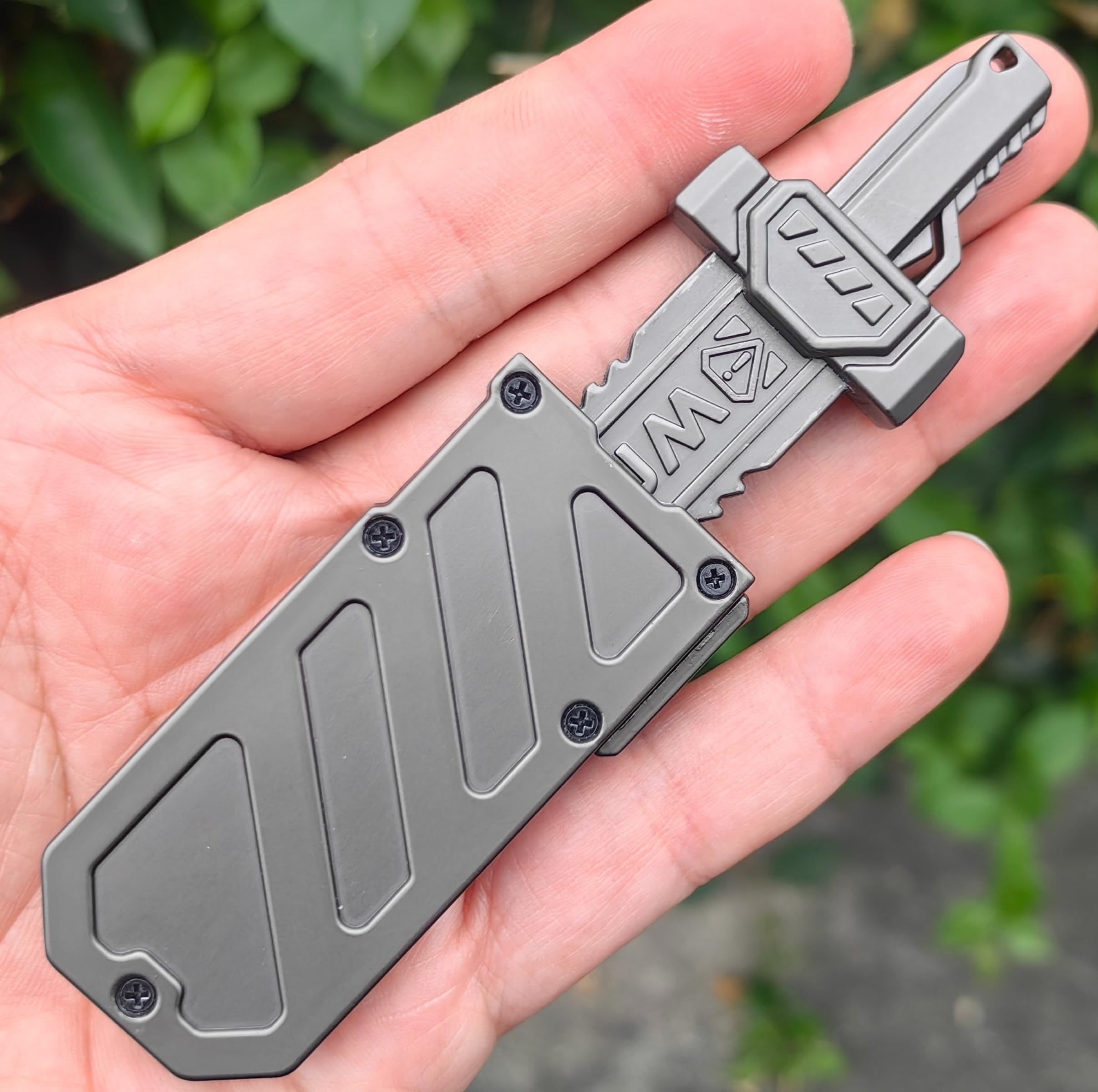 T-Conceal EDC fidget sliders grey finish, smooth machining marks add tactile interest.