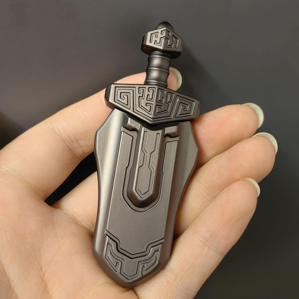 T-Conceal EDC Sword Decompression Toy close-up handle for tactile relief and focus