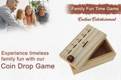 T one woods box lid open, revealing the compact game contents for easy setup