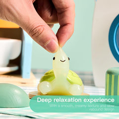 Tabasquishy Turtle cute kawaii look makes a playful sensory companion.