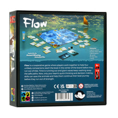 Flow board tiles during rising water on modular map