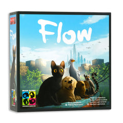 Flow by Tabletop Tycoon box cover with cinematic artwork for immersion