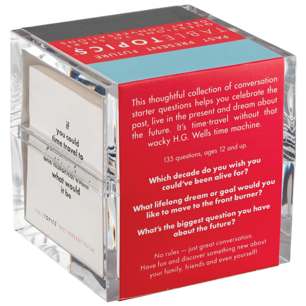 TableTopics 135-questions card pack invites thoughtful dialogue.