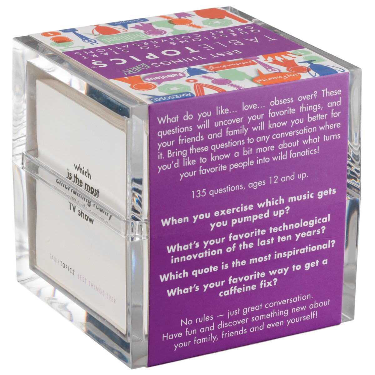 TableTopics Best Things Ever personal questions spark meaningful conversations.