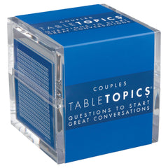 TableTopics couples conversation cards in a 135-question box for intimate chats