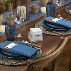 TableTopics cards on table ready for a lively dinner party.
