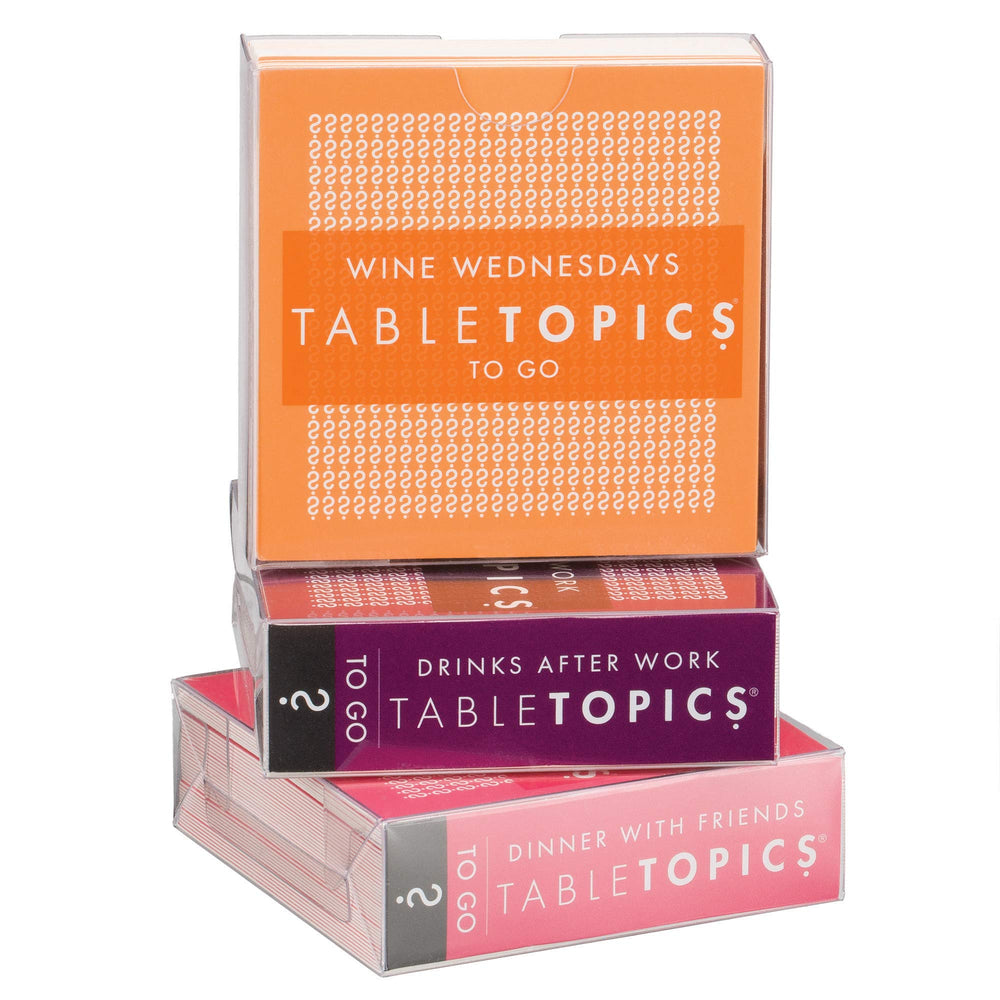 TableTopics Dinner With Friends deck encourages discovery and connection.