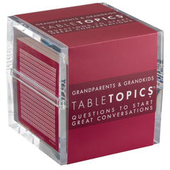 TableTopics Grandparents-Kids Conversation Cards Set opens for bonding and storytelling.