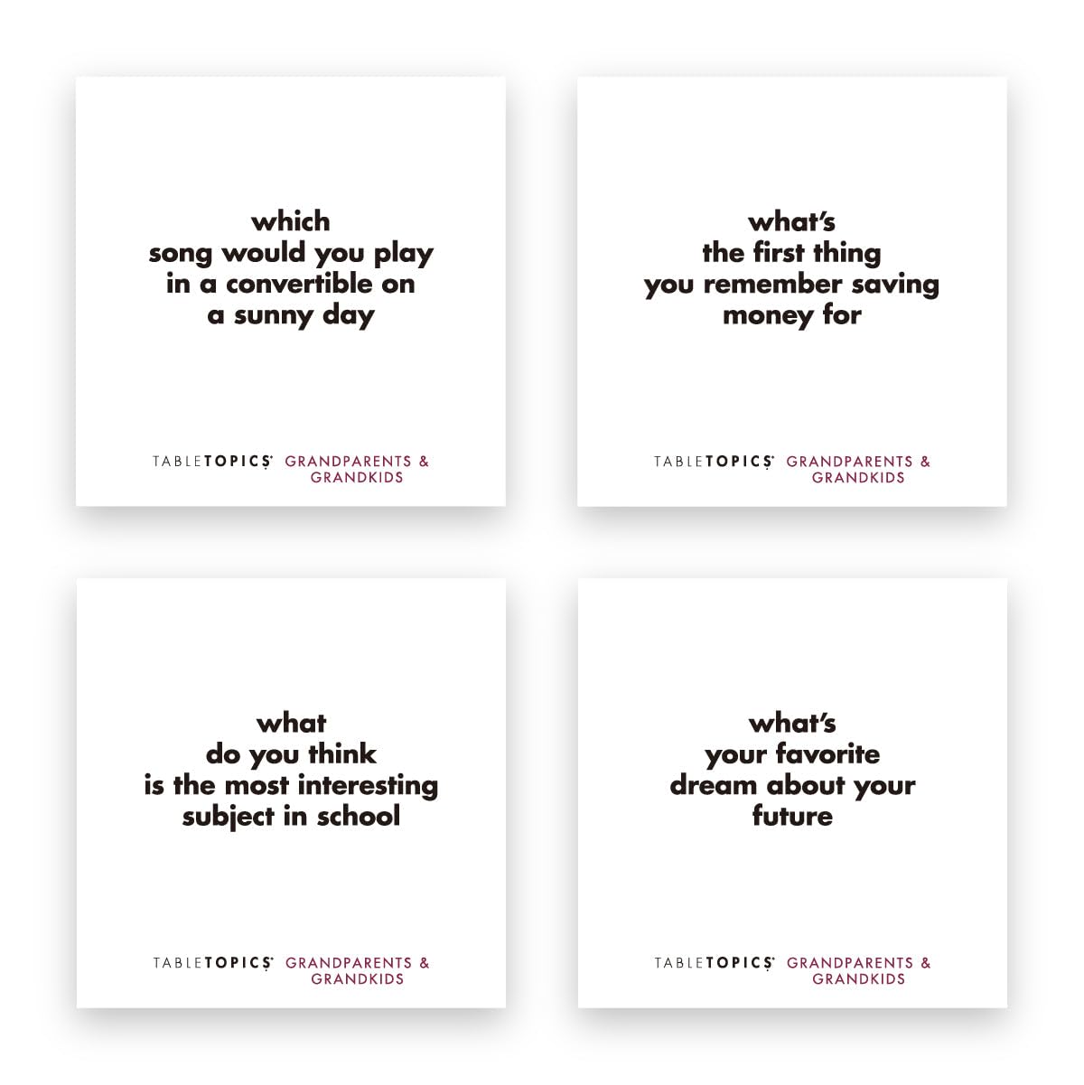 TableTopics Grandparents-Kids Gift-Ready Packaging invites thoughtful present moments.