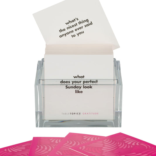 TableTopics Gratitude Cards 135 questions deck sparks meaningful dining room conversations