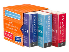 TableTopics Kids five senses cards for tasting and sounds conversations.