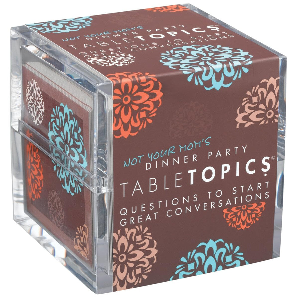 TableTopics Not Your Mom’s Dinner Party cards cover image, perfect for gifting and hosting.