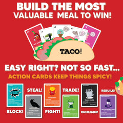 Family night scene featuring Taco vs Burrito in play