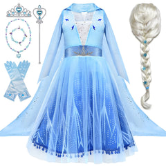 Tacobear snow princess dress with accessories, ideal for dress-up and parties.