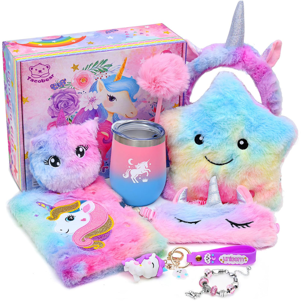 Tacobear unicorn star pillow illuminates bedtime moments with gentle glow