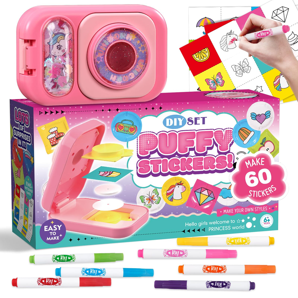 Tacopet sticker maker for kids with a fun machine for creative sticker design.