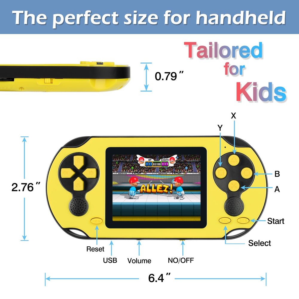 TaddToy 16-bit handheld gift-ready packaging signals a perfect birthday present.