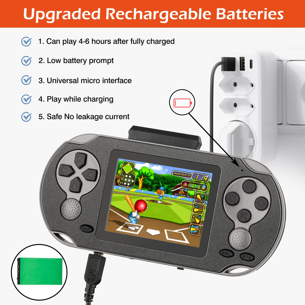 TaddToy battery indicator featuring USB-rechargeable 800mAh power for travel.