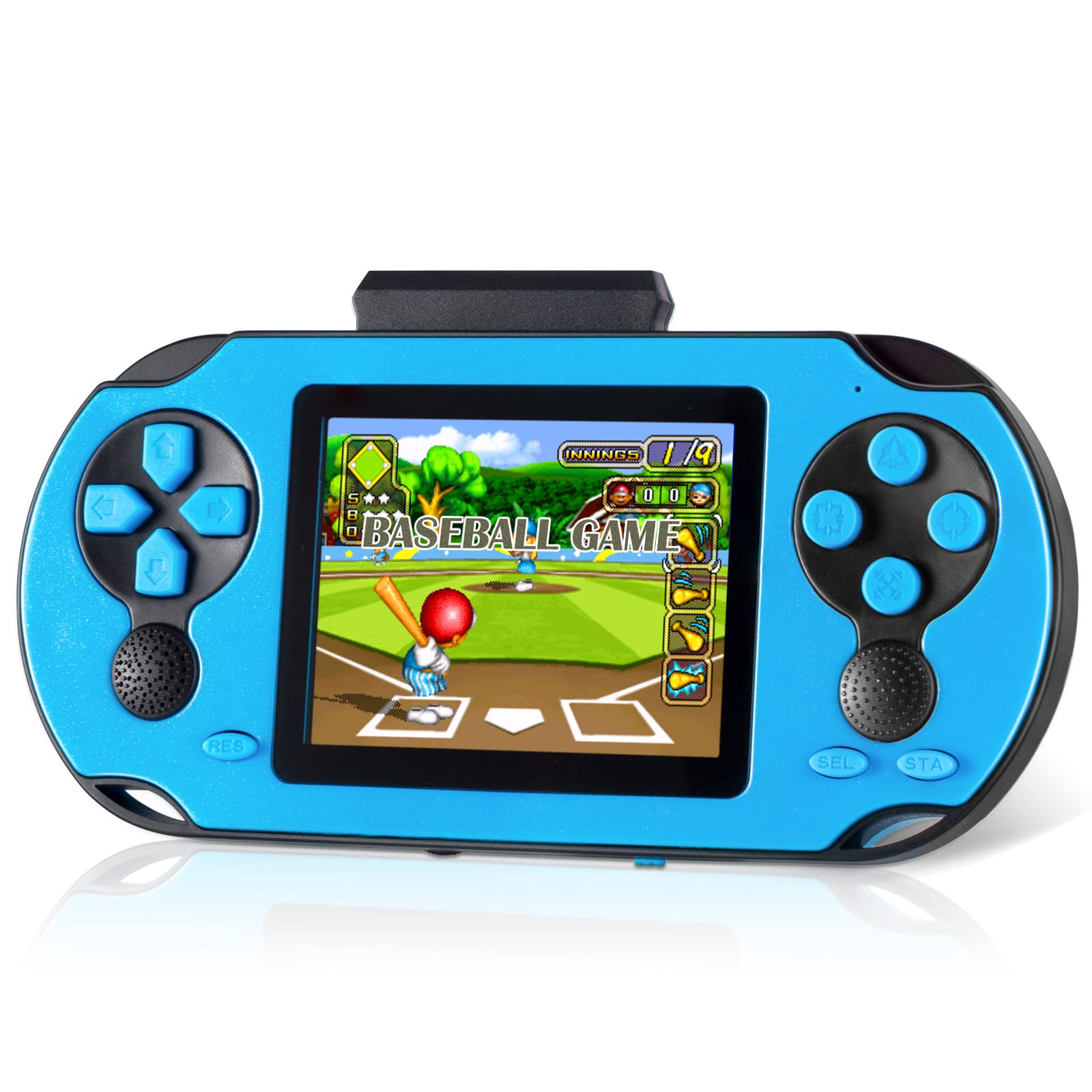 TaddToy 16Bit handheld console front view with vibrant screen for on-the-go play.