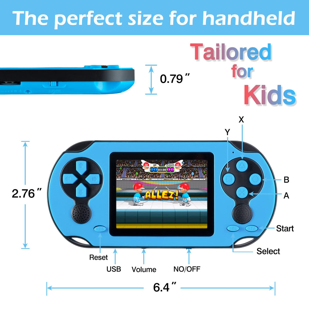 TaddToy 16Bit handheld in use shows durable shell for everyday adventures.