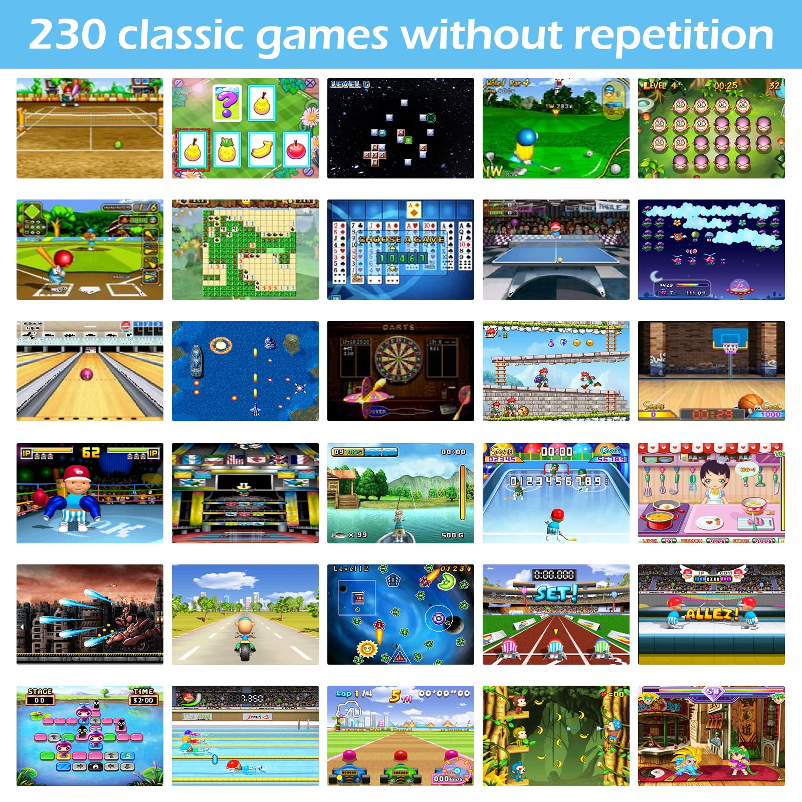 TaddToy 16Bit handheld with 3-inch screen for clear viewing and comfort.