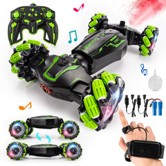TADOZIC 4WD gesture RC car front view showcases bold design and responsive control for dynamic stunts.