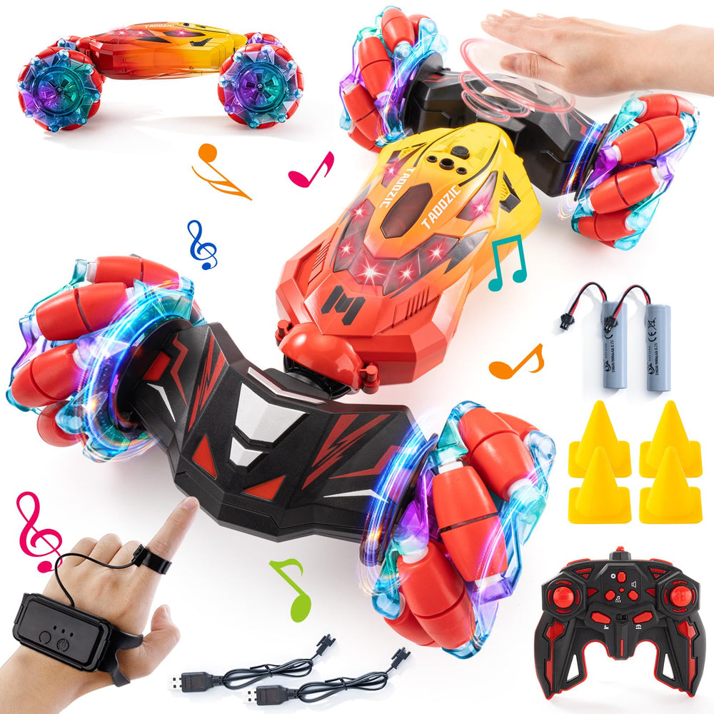 TADOZIC Gesture Sensing RC car front view, ready for dynamic stunts.
