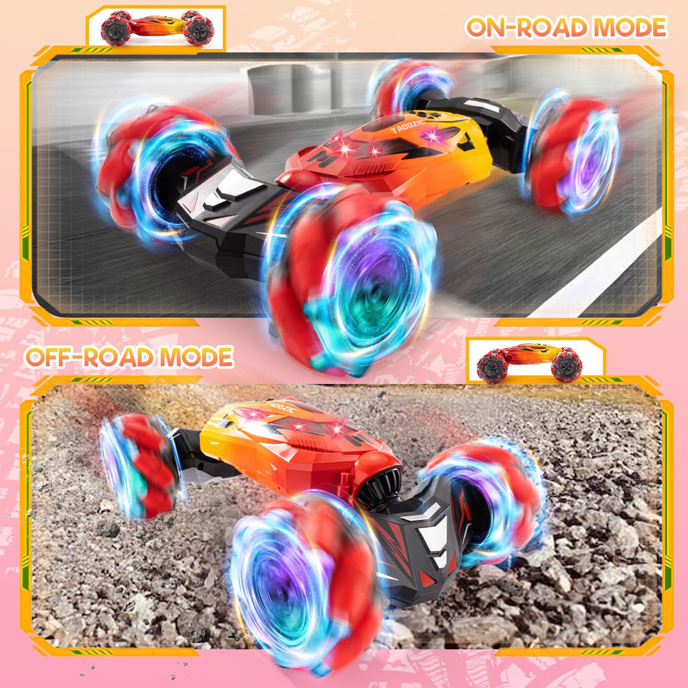 TADOZIC Gesture Sensing RC car right side in action, showing speed.
