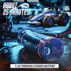 TADOZIC RC car battery pair provides extended play for family races