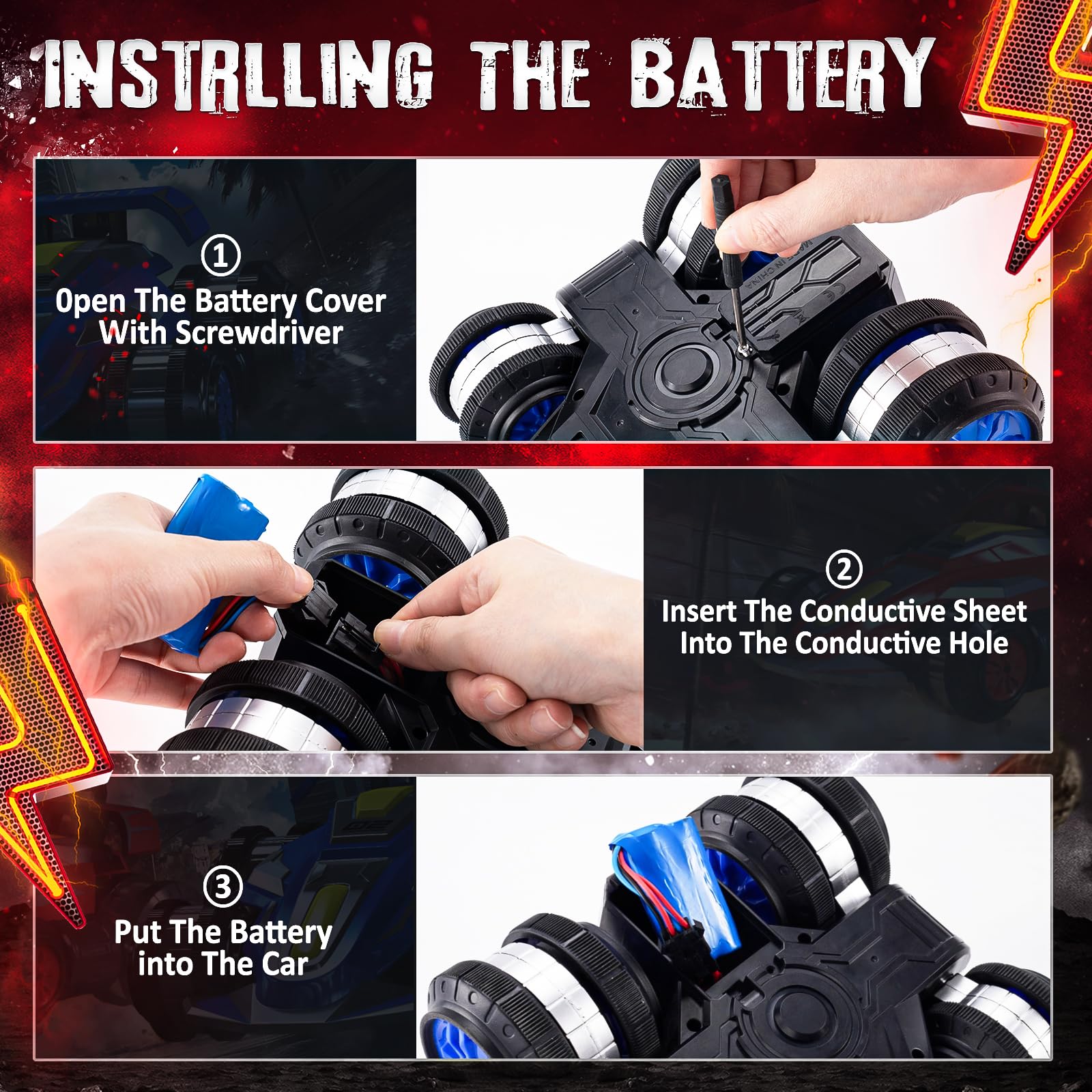 TADOZIC stunt car gift packaging makes a ready birthday gift