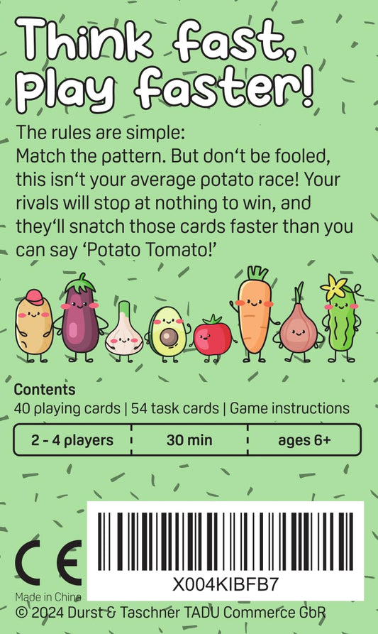 TADU Potato Tomato vegetable tiles arranged for pattern matching.