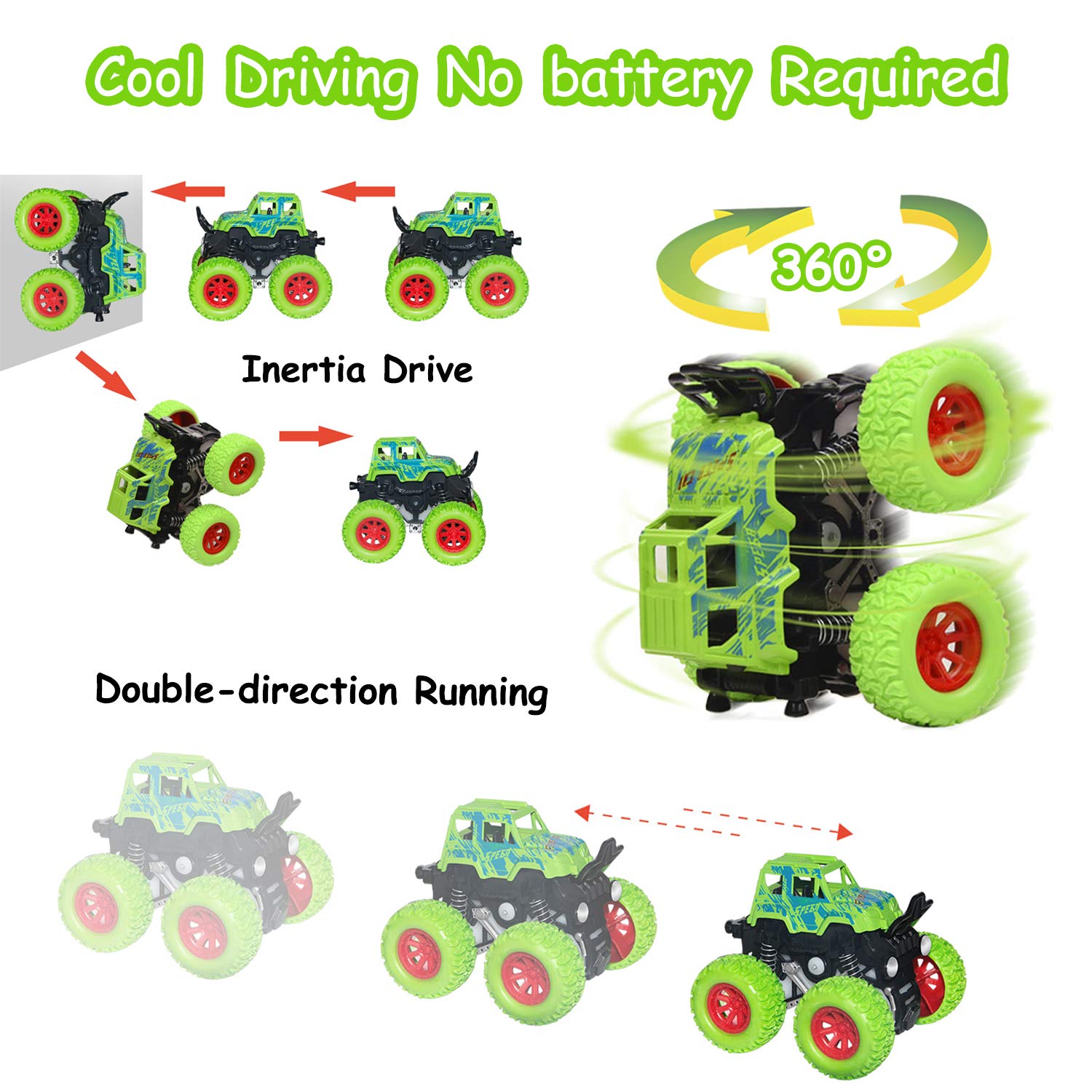Taessv Monster Truck 360° rotation in action for show.