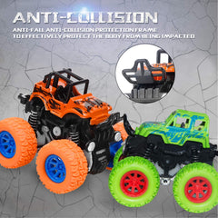 Taessv Monster Truck green action shot for races outdoors.