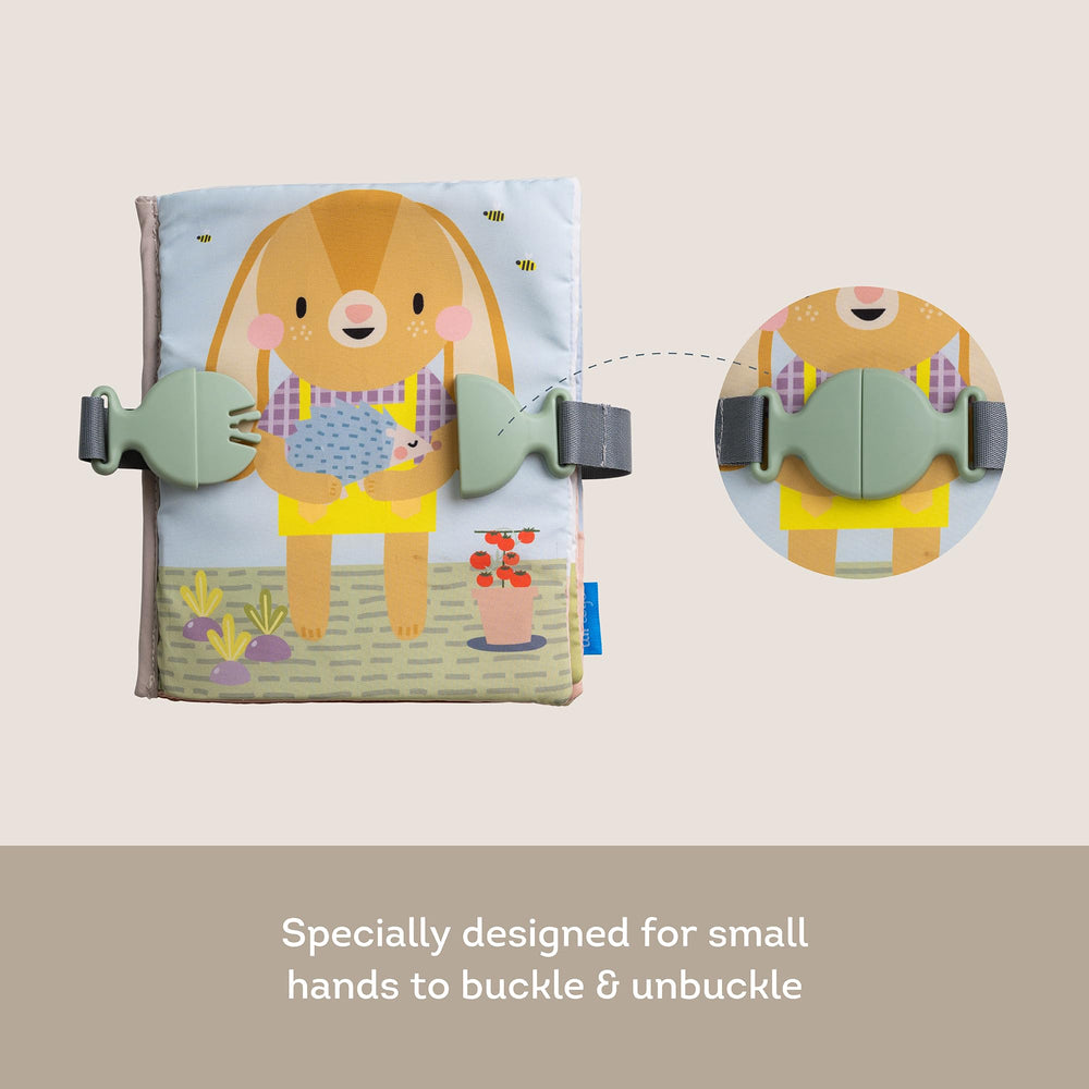 Taf Toys Busy Book buckle and lace activity encourages independent dressing practice for toddlers