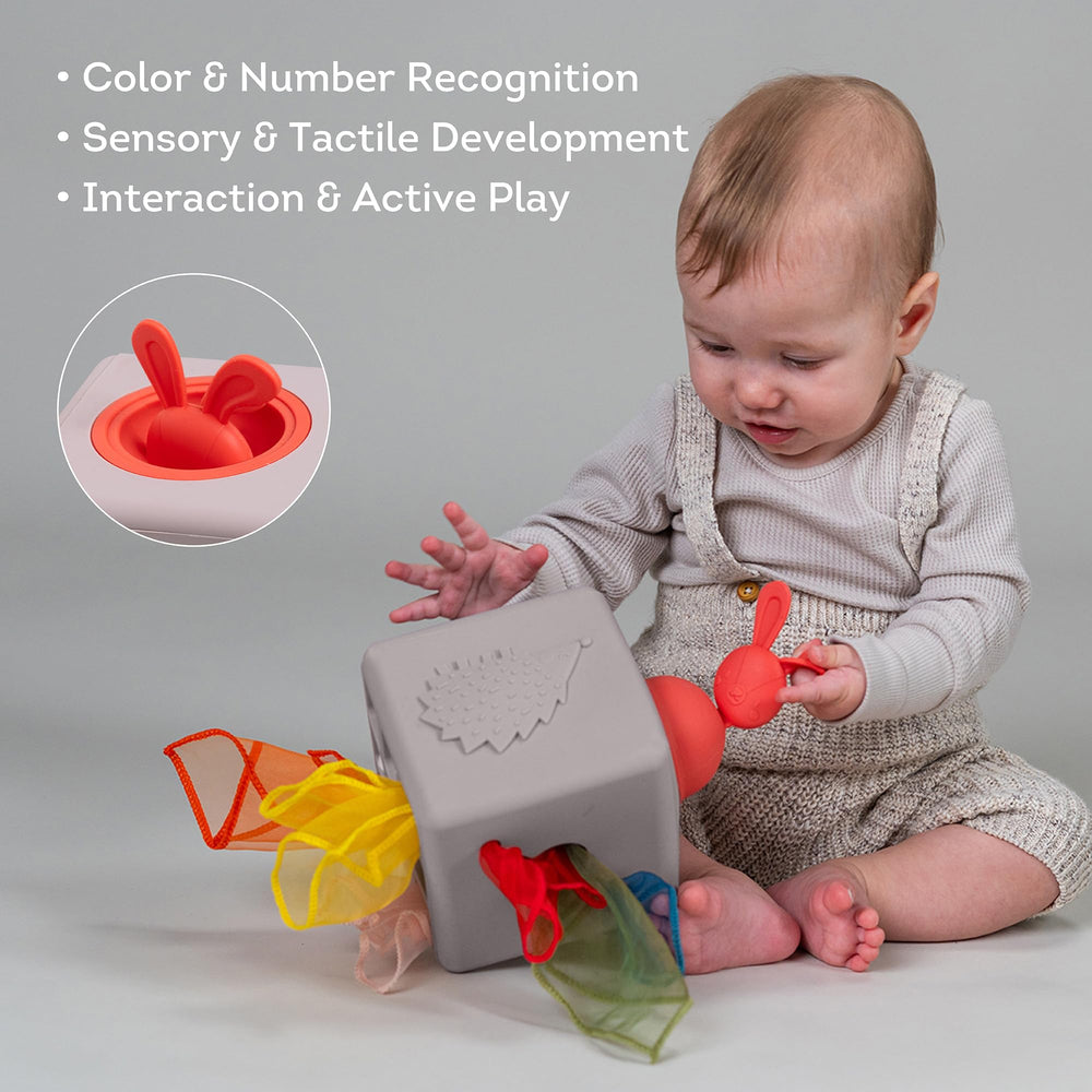 Taf Toys BPA-free materials ensure safe mouthing during play.